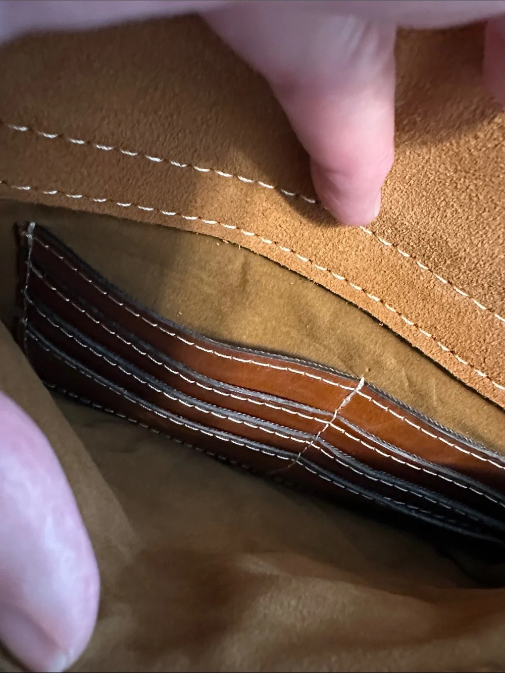 Patricia Nash Cognac Brown Leather Crossbody Bag - Picture 12 of 12